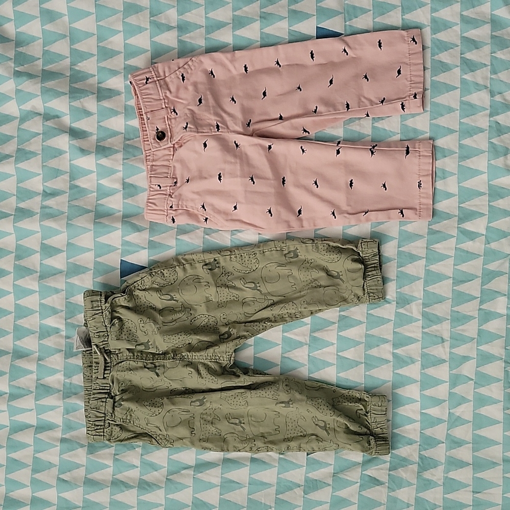 2 Pairs of Toddler Pants H&M, carter's 18M